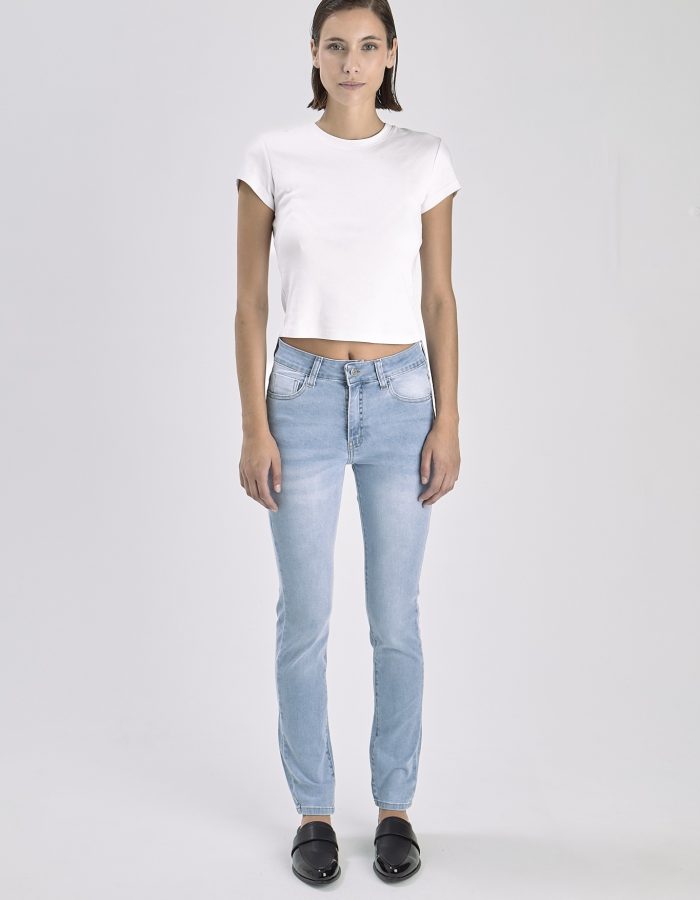Pantalón Jean Chupin Aitana Celeste