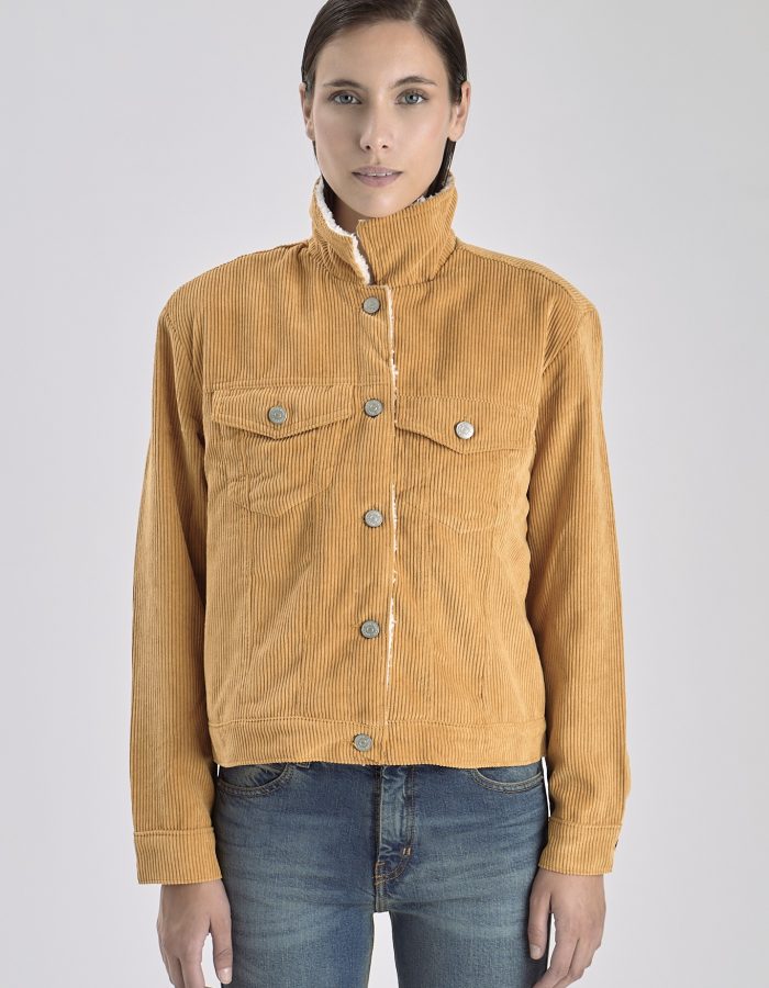 Chaqueta Corderito Gardenia Camel
