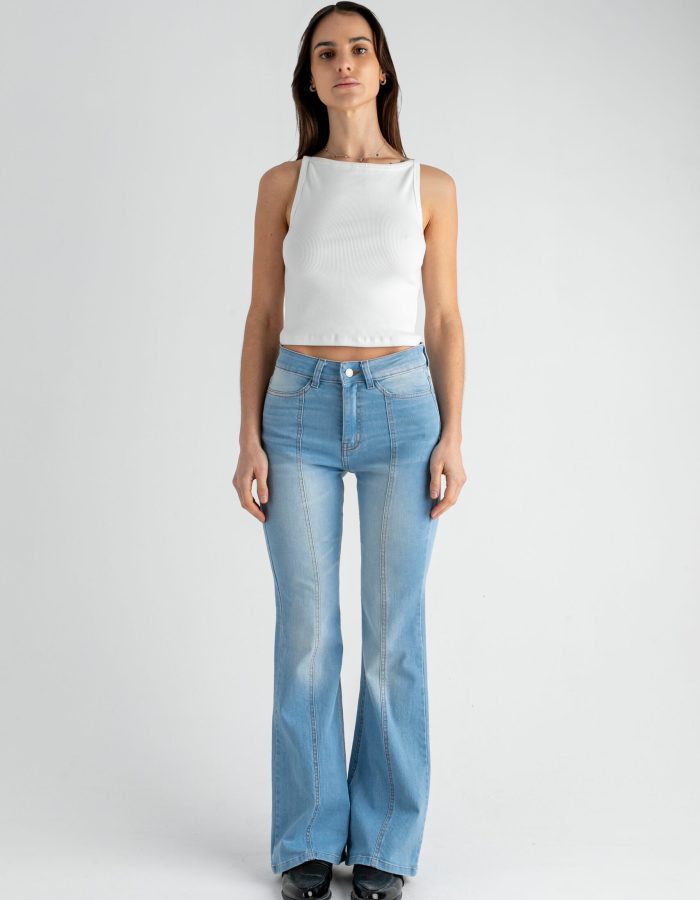 Pantalón Jean Oxford Noah Celeste Localizado