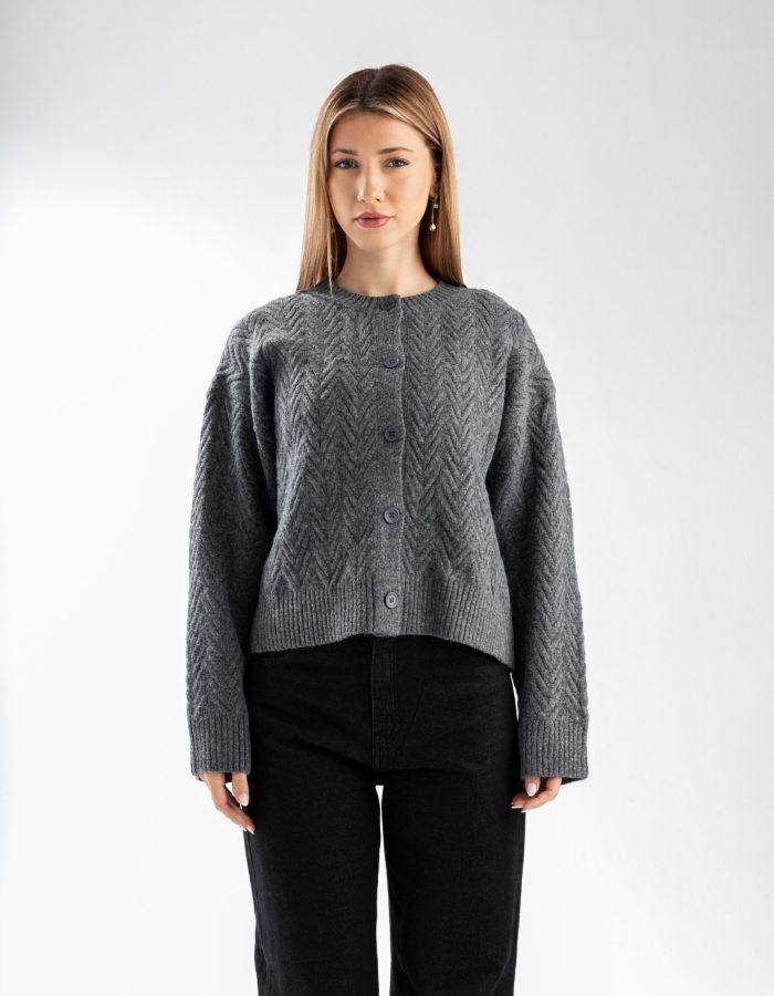 Saco Cardigan Glow Gris