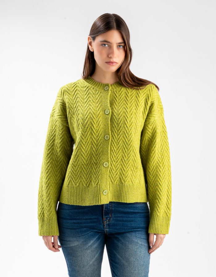 Saco Cardigan Glow Verde