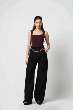 WIDE LEG BOA VISTA - Negro, 38