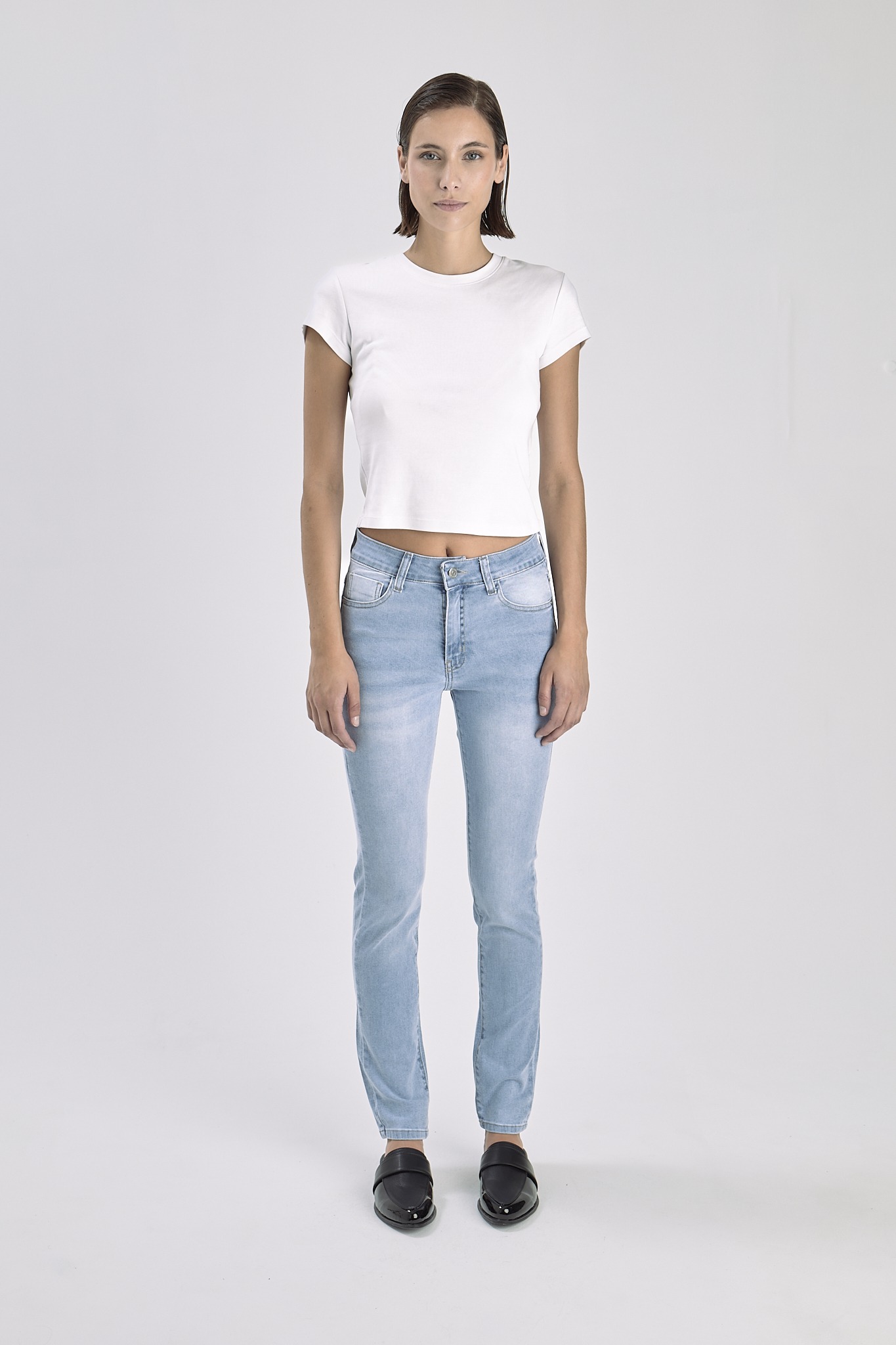 Pantalón Jean Chupin Aitana Celeste