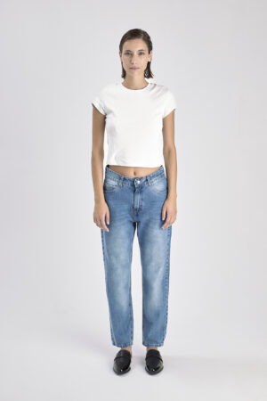 Pantalón Jean Momfit Cerati Azul - 44