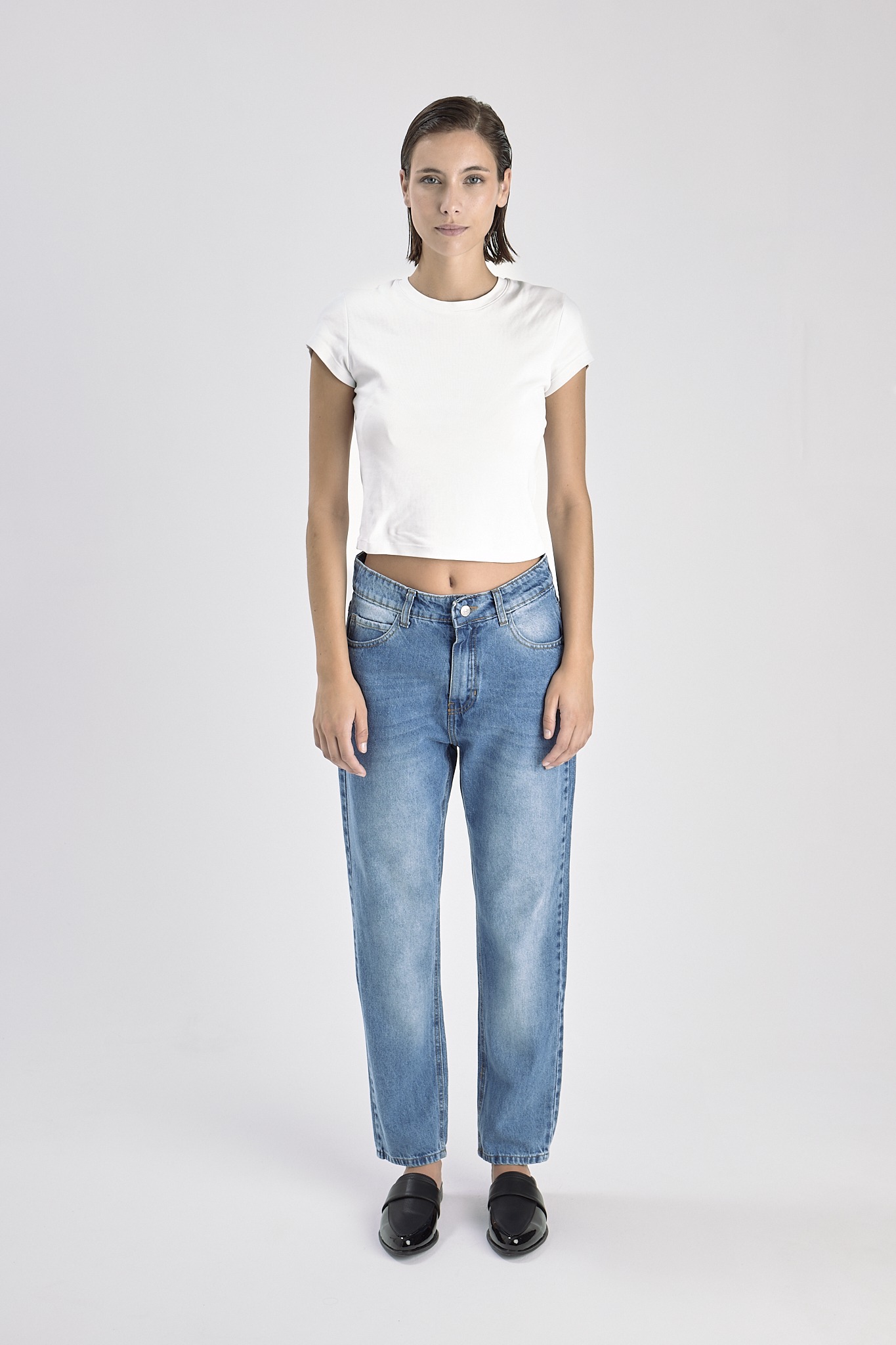 Pantalón Jean Momfit Cerati Azul