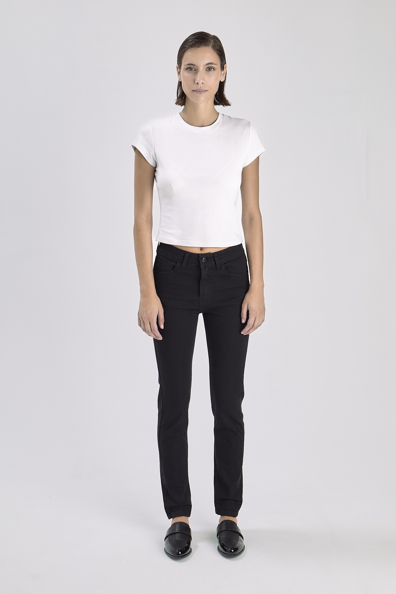 Pantalón Jean Chupin Clásico Aitana Negro