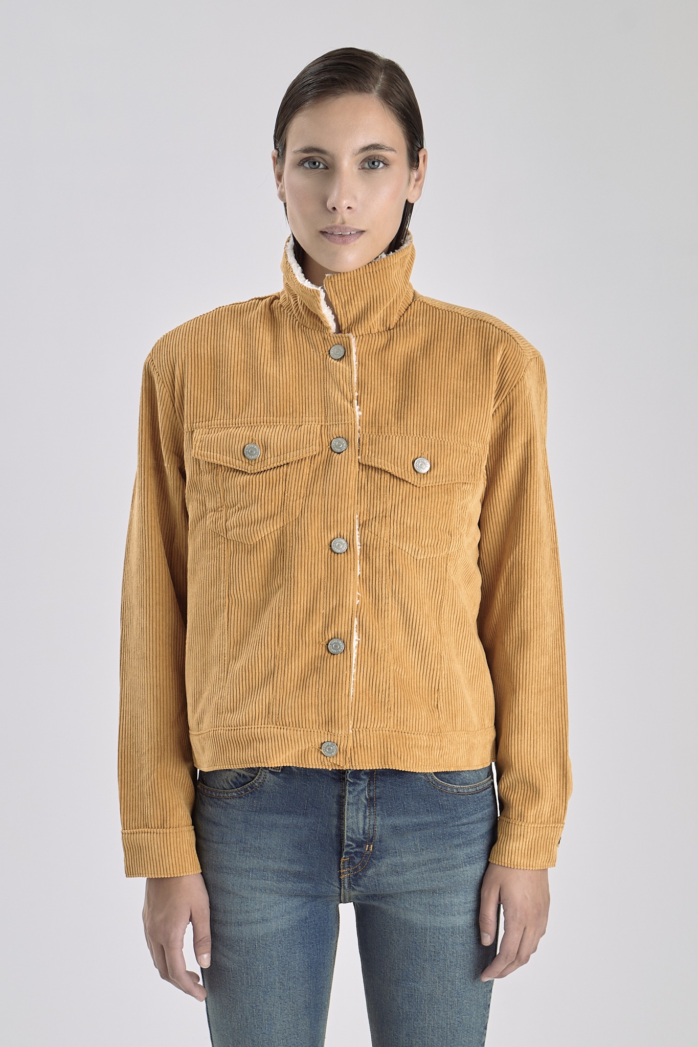 Chaqueta Corderito Gardenia Camel