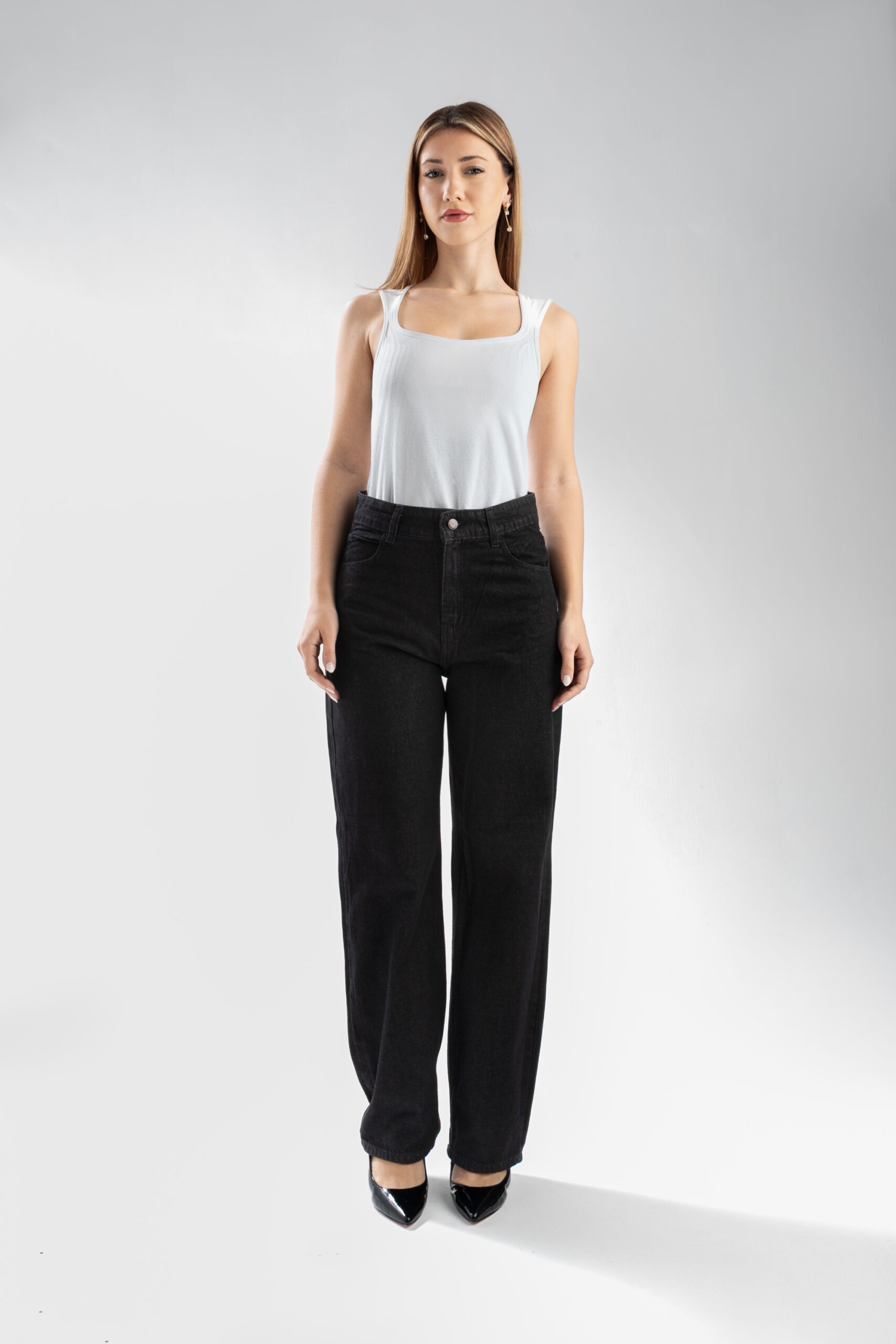 Pantalón Jean Clásico Recto Bart Negro