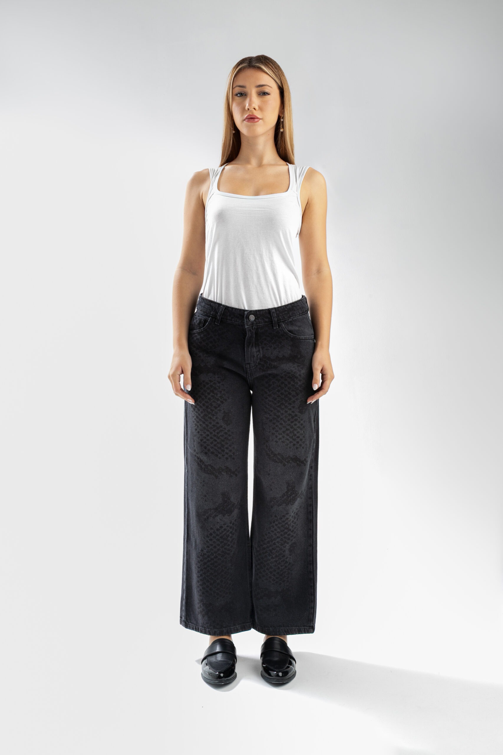 Pantalón Jean Recto Kate Negro