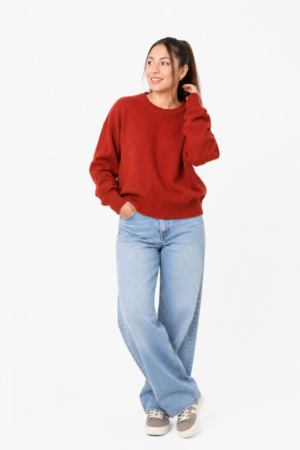 SWEATER OPALO - TERRACOTA, Único