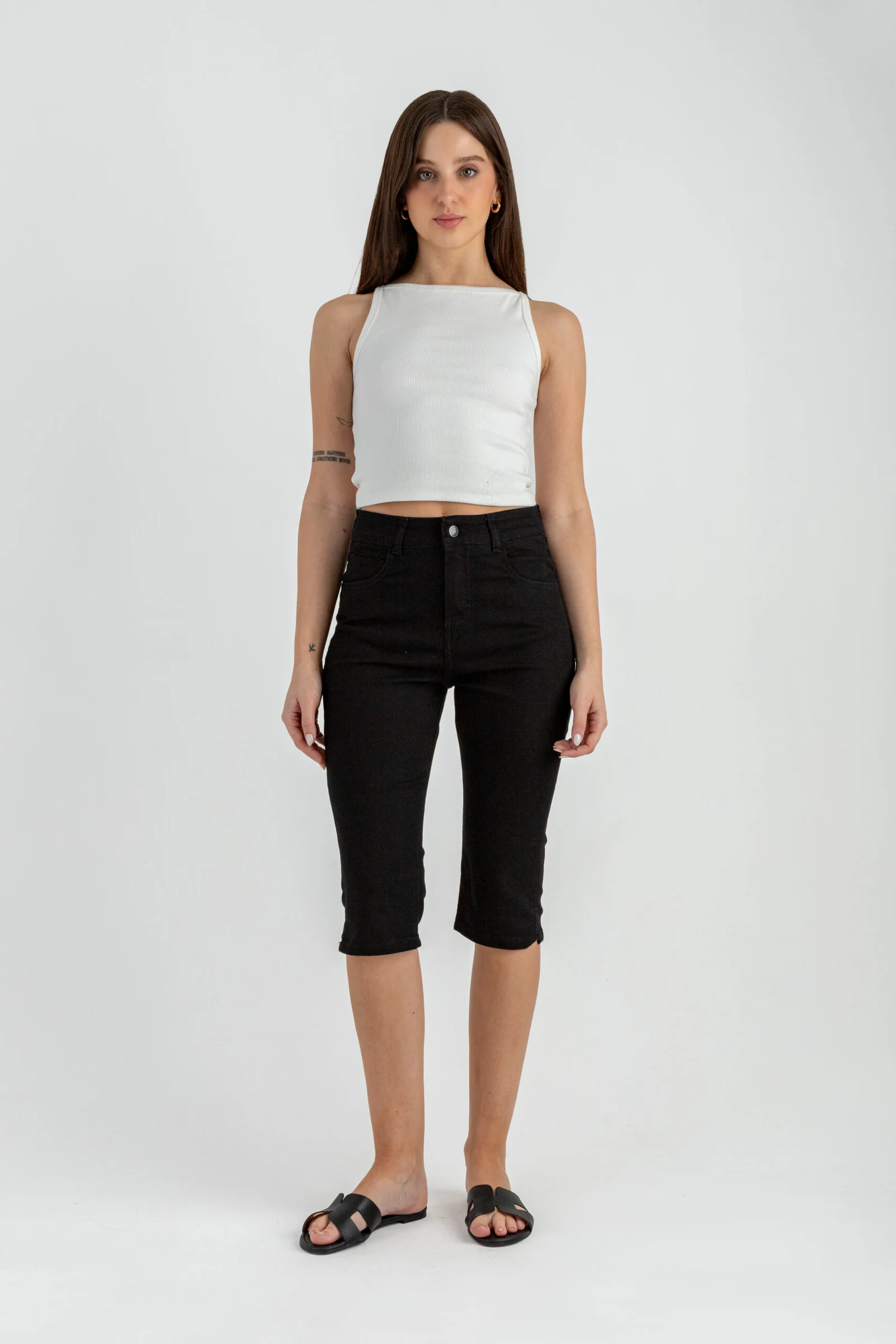 Bermuda Jean Capri Lyon Negro