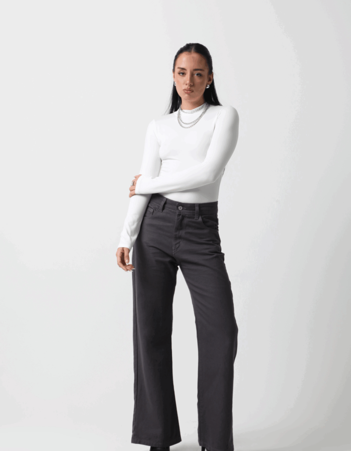 WIDE LEG MOSCU GRIS