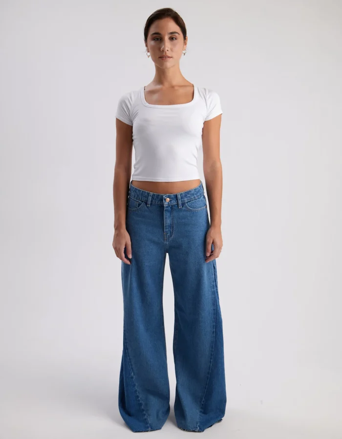 Pantalón Jean Wide Leg Maya Azul