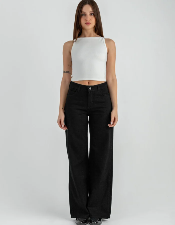 Pantalón Jean Wide Leg Marge Negro