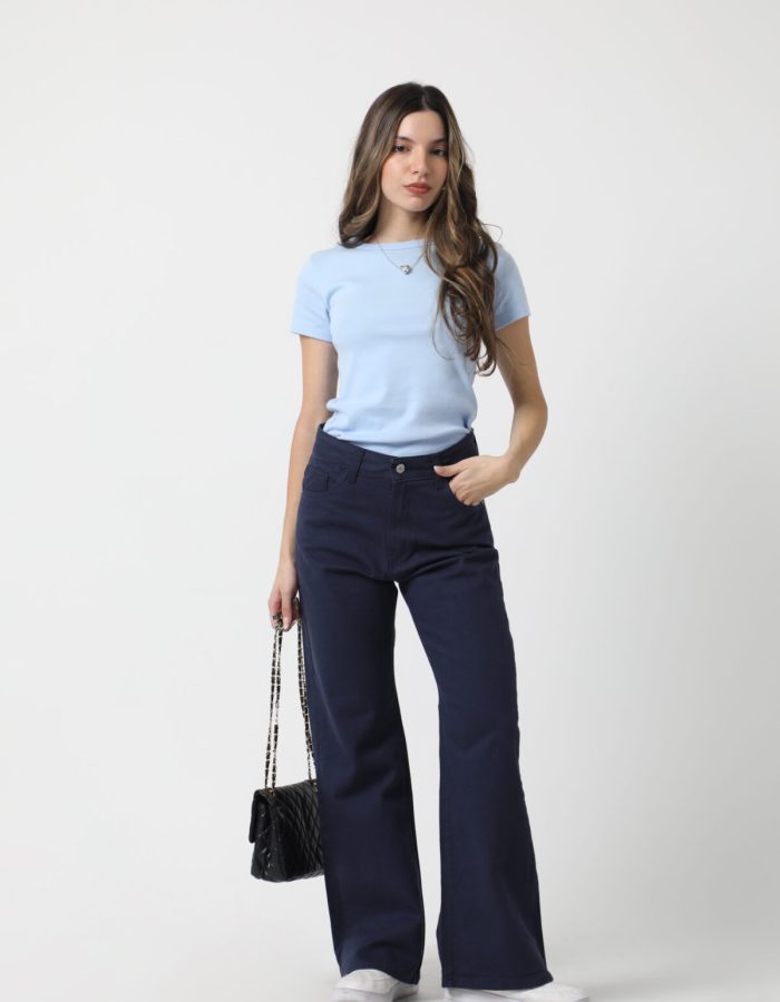 WIDE LEG MOSCU AZUL