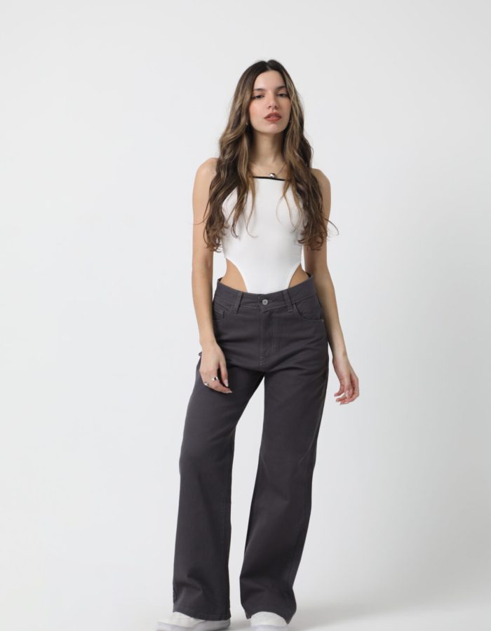 WIDE LEG MOSCU GRIS